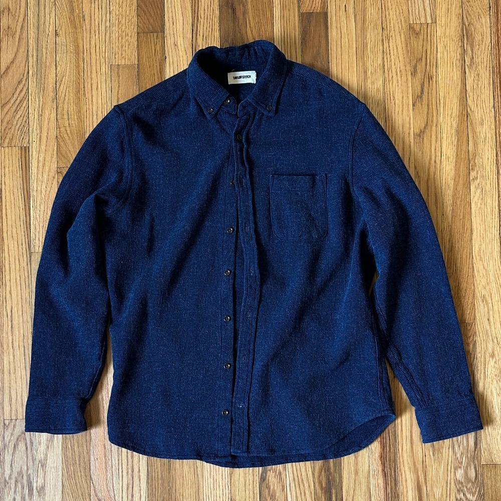 Taylor Stich Indigo Button-Down Shirt